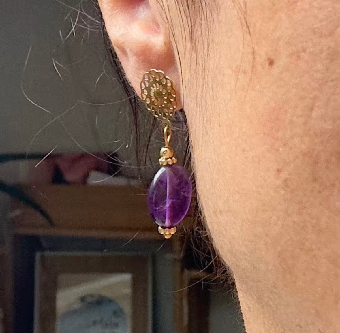 Boucles d'oreille Isabelle (création)