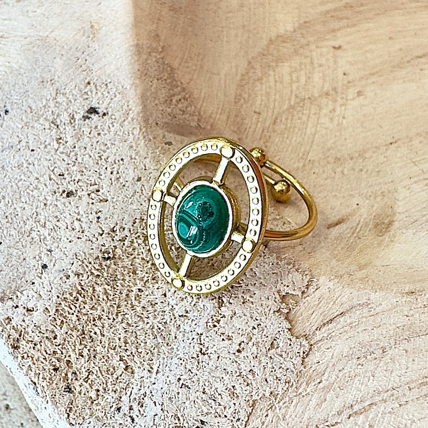 Bague Malachite.