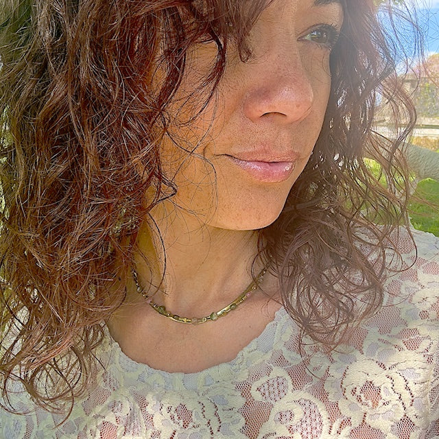 Collier Marisa (création unique doré)