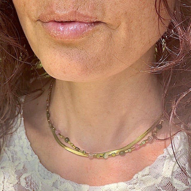 Collier Marisa (création unique doré)