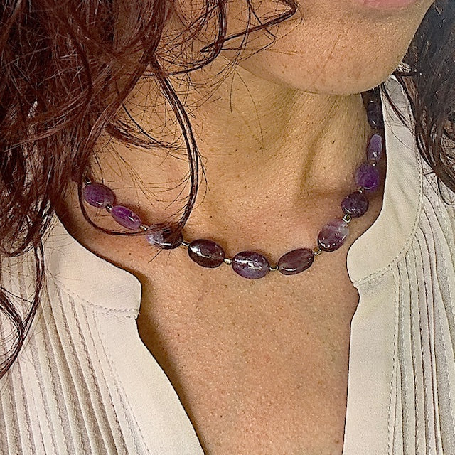 Collier Moon (création unique doré)