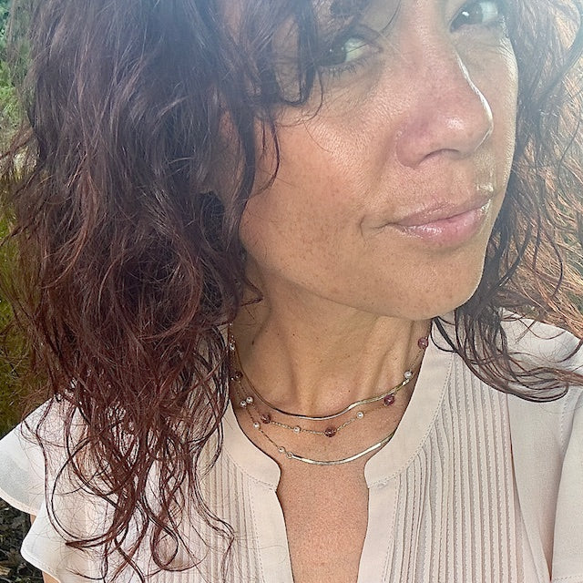 Collier Lilou (création unique doré)