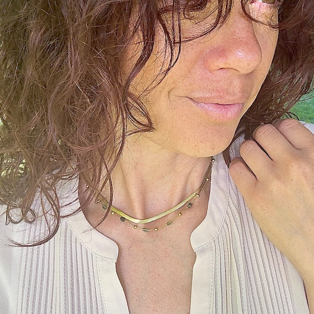 Collier Nina (création unique doré)