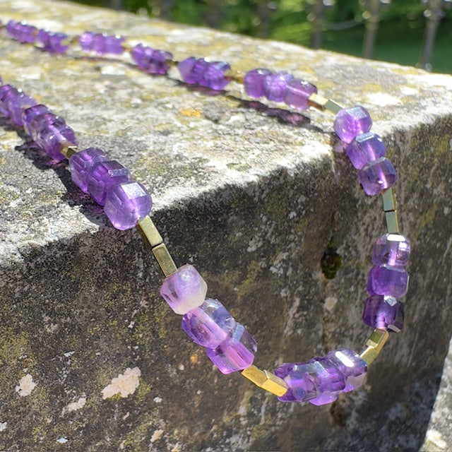 Collier Moon (création unique doré)