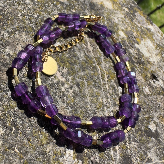 Collier Moon (création unique doré)