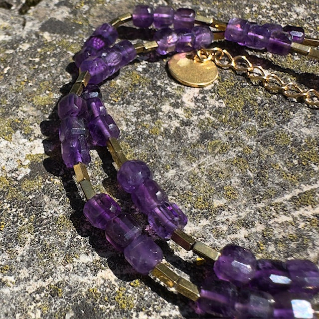 Collier Moon (création unique doré)