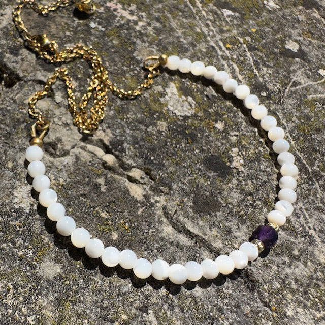 Collier Sissi (création unique doré)