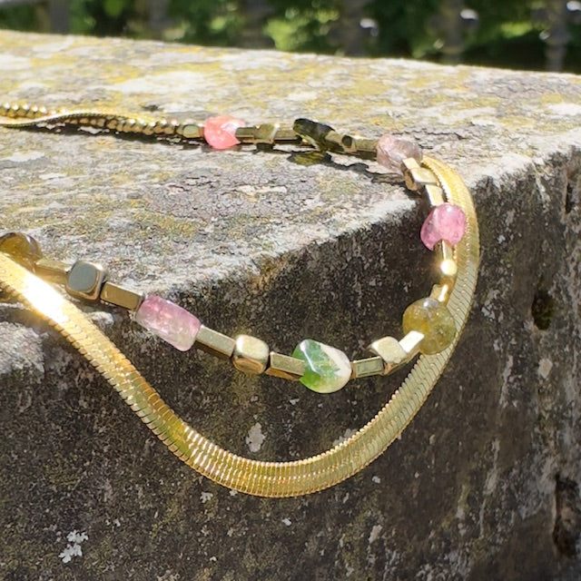 Collier Marisa (création unique doré)