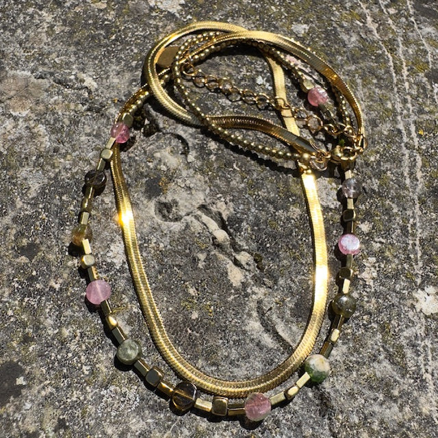 Collier Marisa (création unique doré)