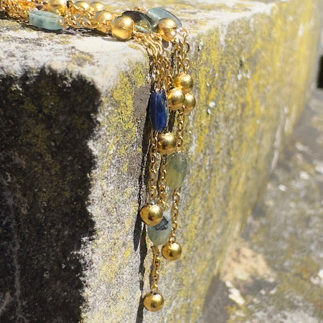 Boucles d'oreilles Nina (création unique doré)