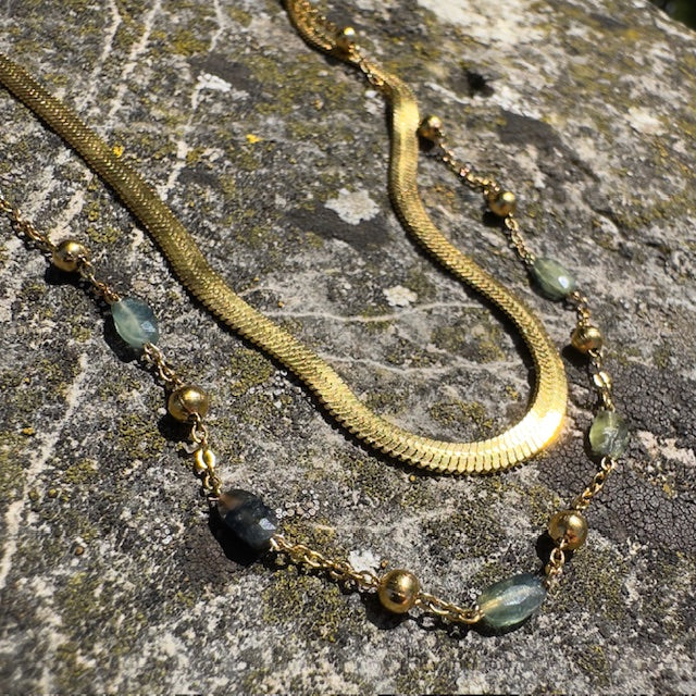 Collier Nina (création unique doré)