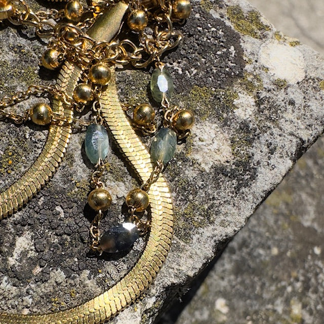 Collier Nina (création unique doré)
