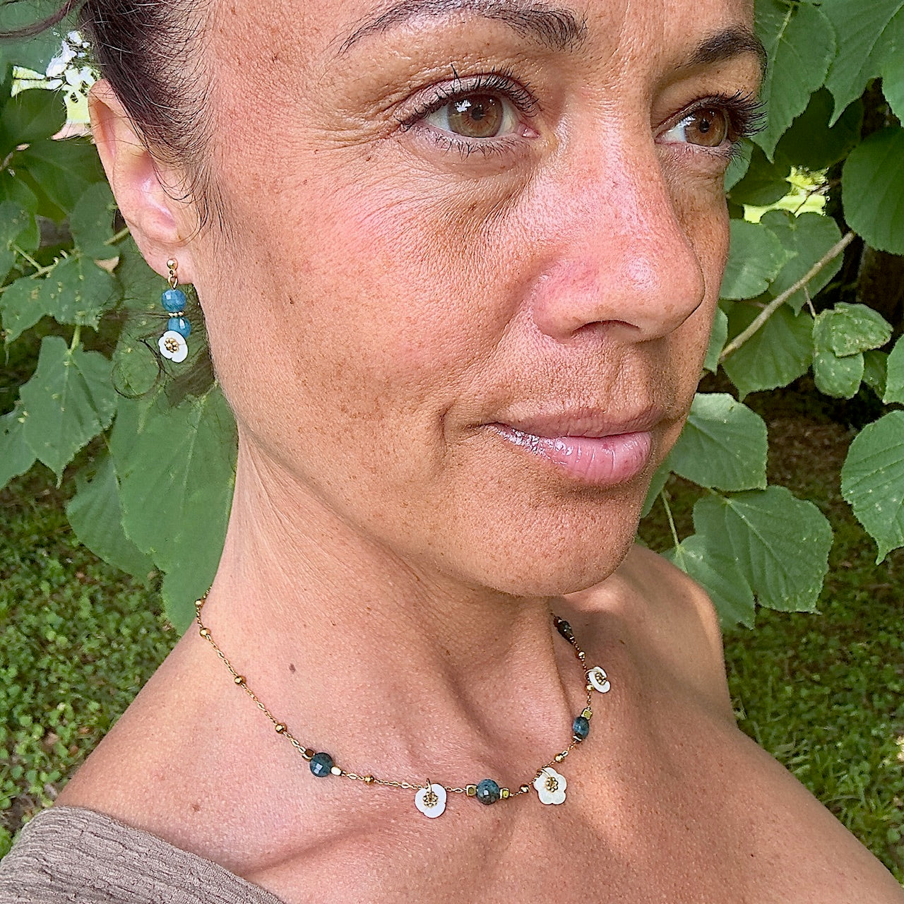 Boucles d'oreilles Maya (création unique)
