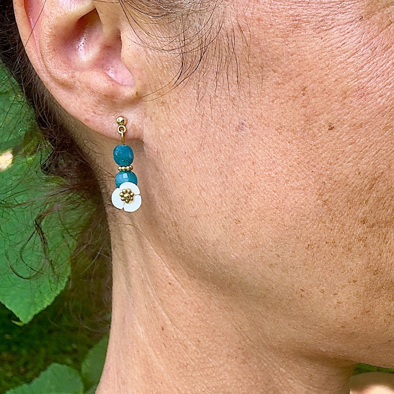 Boucles d'oreilles Maya (création unique)