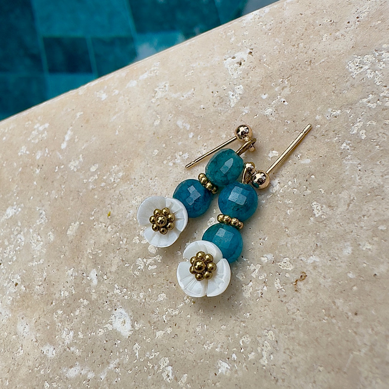 Boucles d'oreilles Maya (création unique)