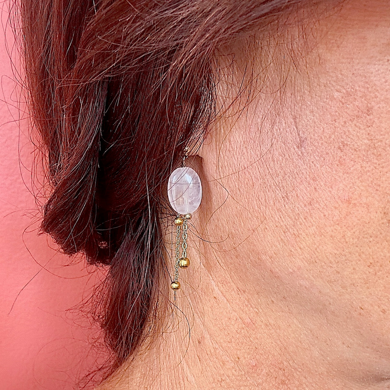 Boucles d'oreilles Lily Rose (création)