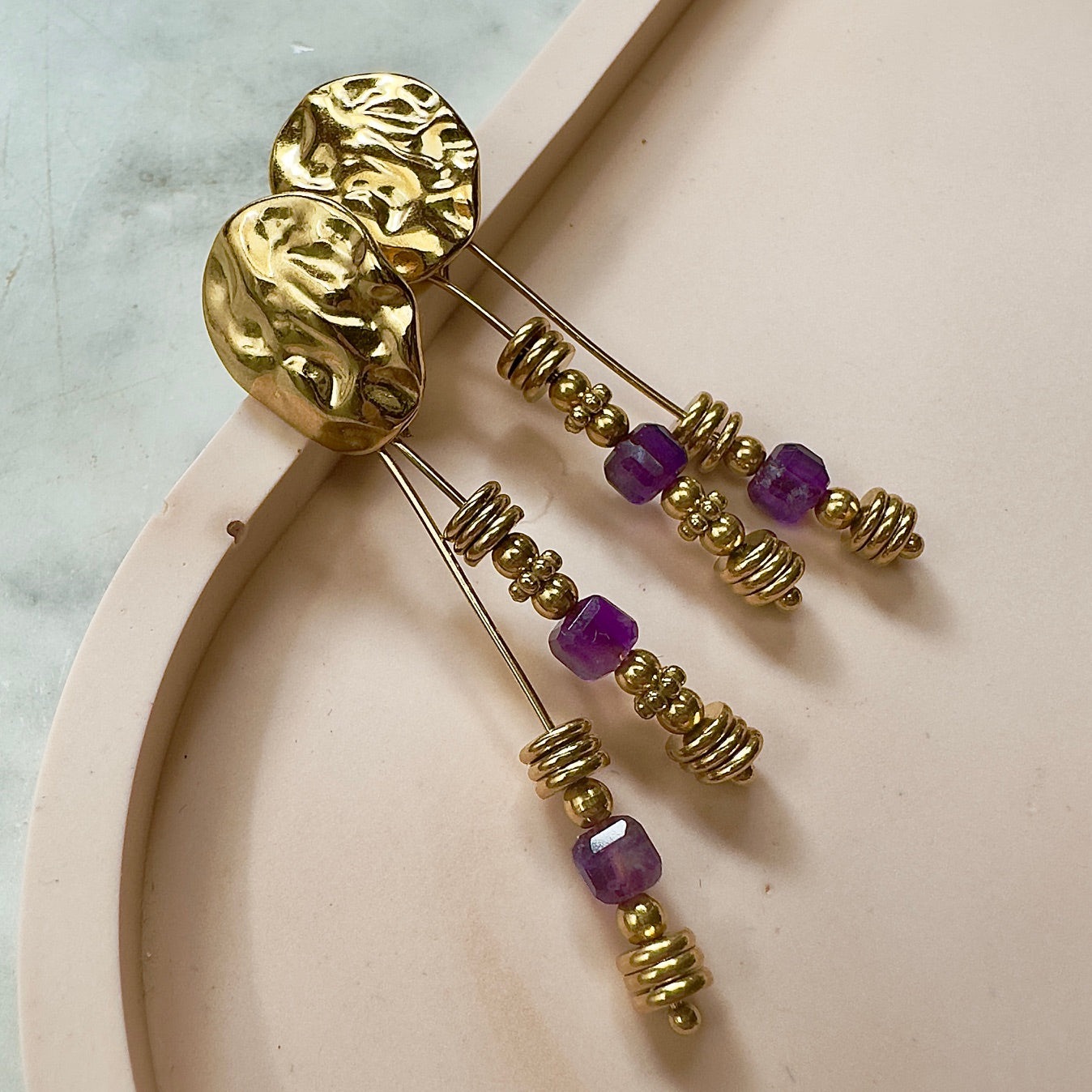 Boucles d'oreilles Véronique (création)