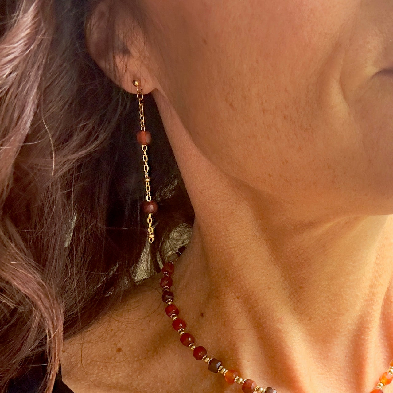 Boucles d'oreilles Sigma (création)
