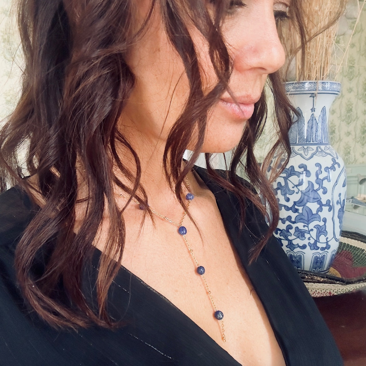 Collier Y Céleste (création)
