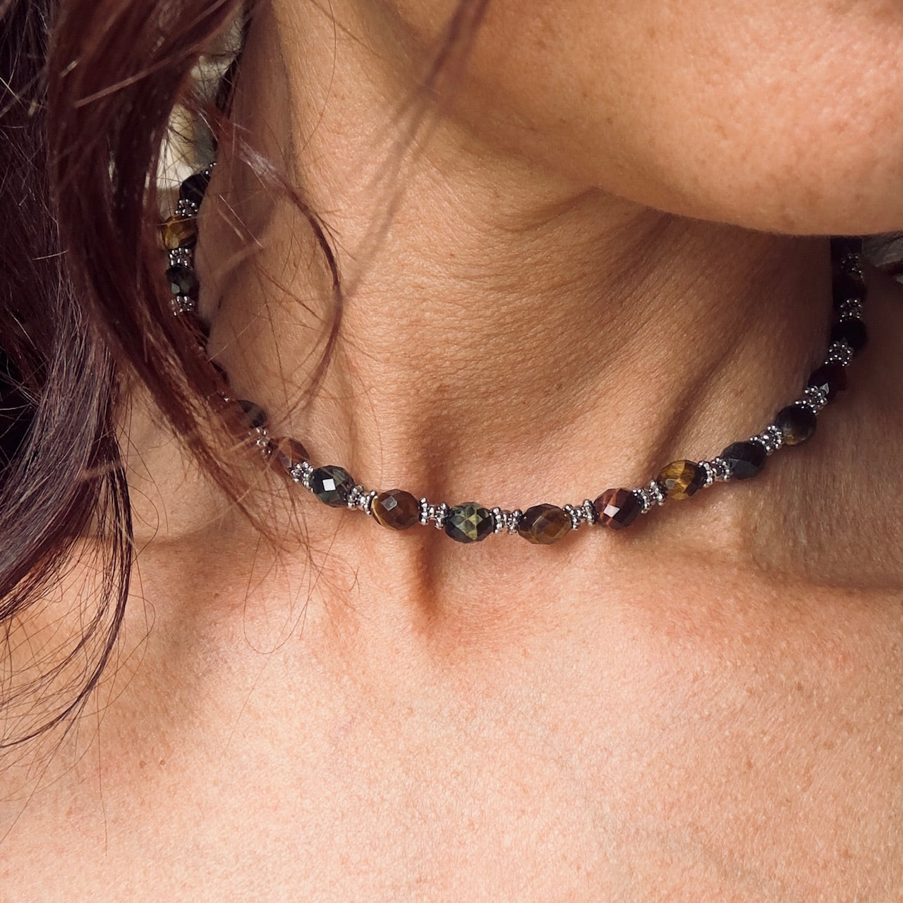 Collier Nora argenté (création)