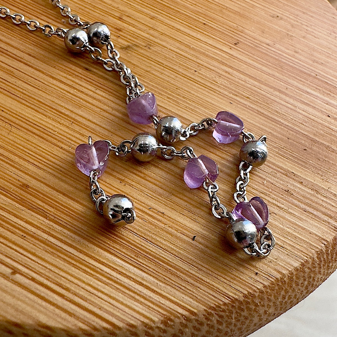 Collier Y Ati argenté (création)