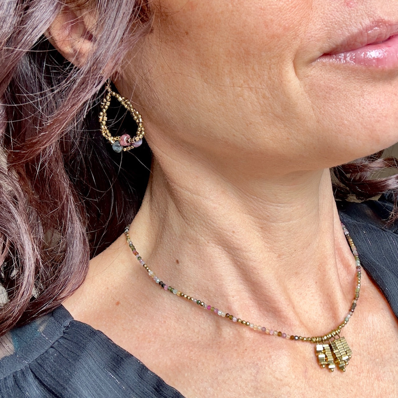 Boucles d'oreilles Abel (création)