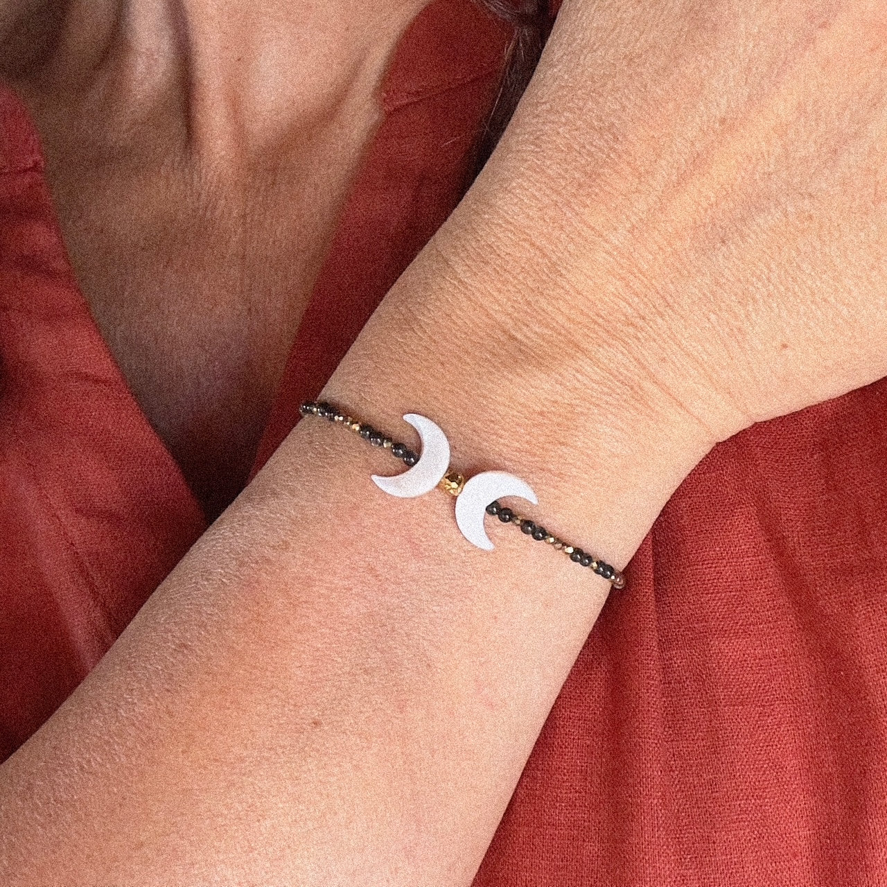 Bracelet Triple Lune (création)