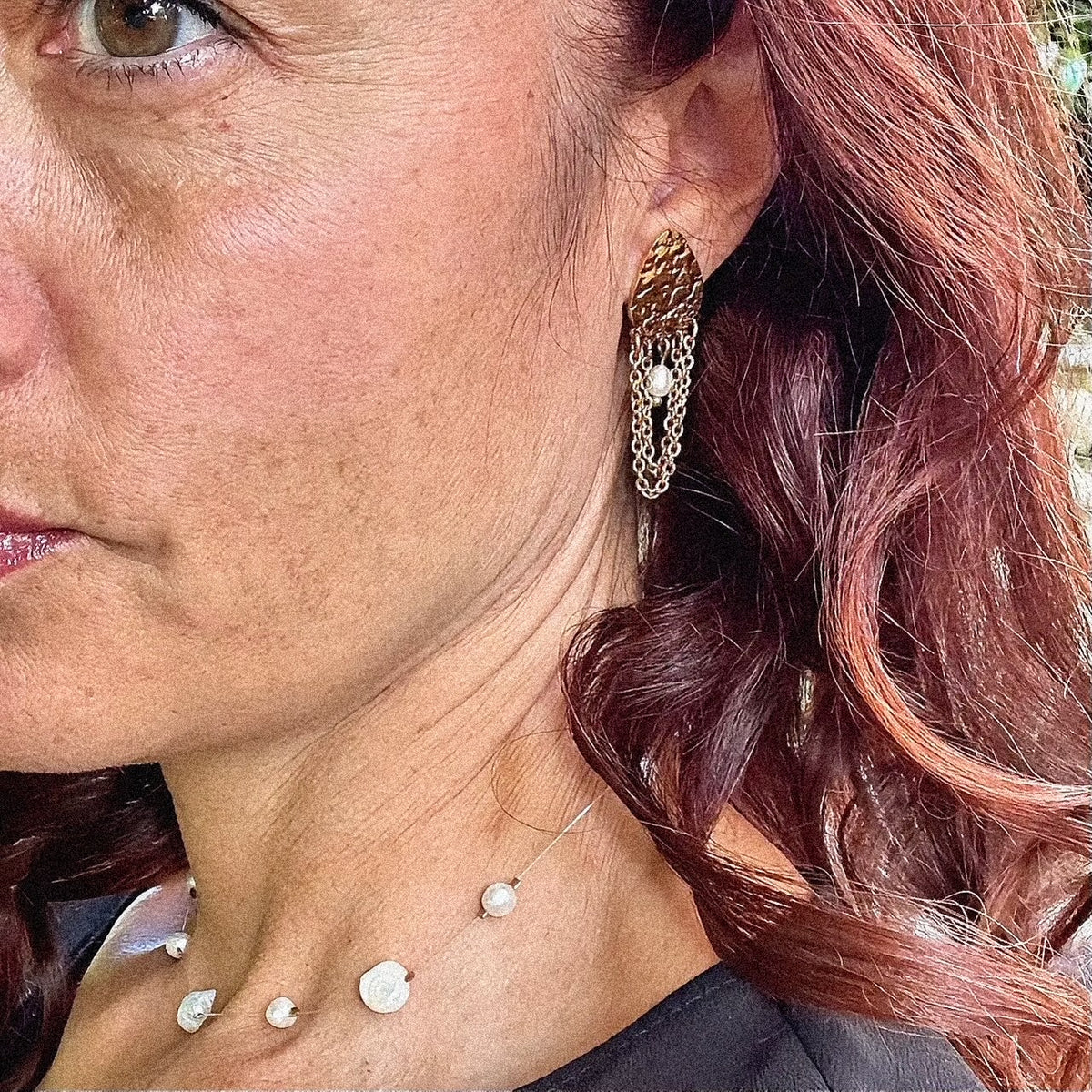 Boucles d'oreilles Lévana (création)