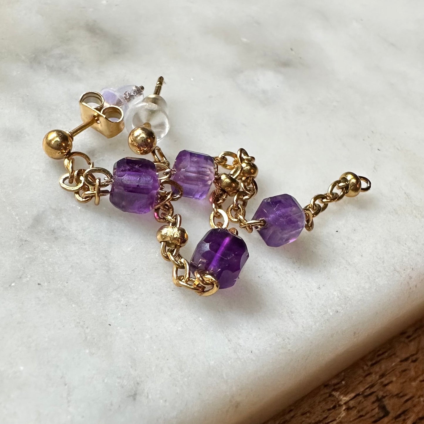 Boucles d'oreilles Sigma (création)