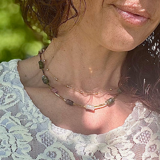 Collier Jesta (création unique doré)