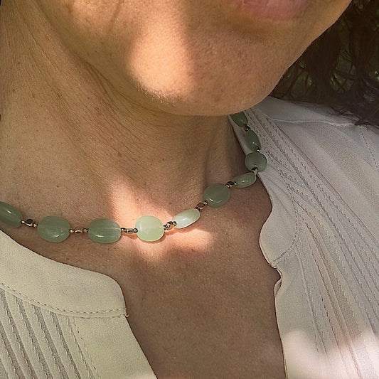 Collier Florine (création unique doré)