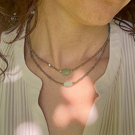 Collier florine (création unique doré)