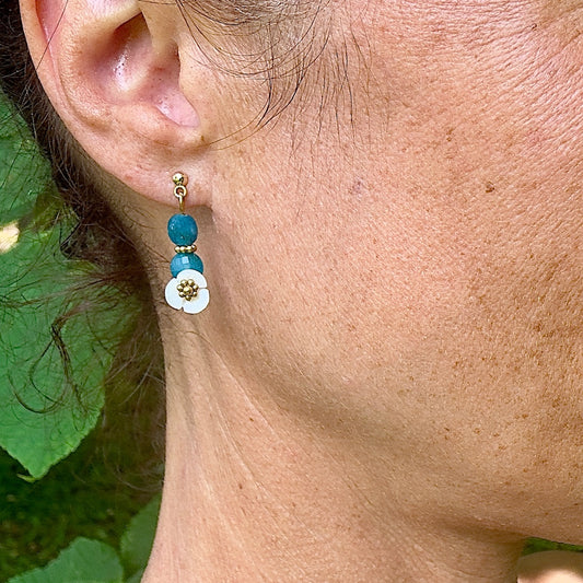 Boucles d'oreilles Maya (création unique)