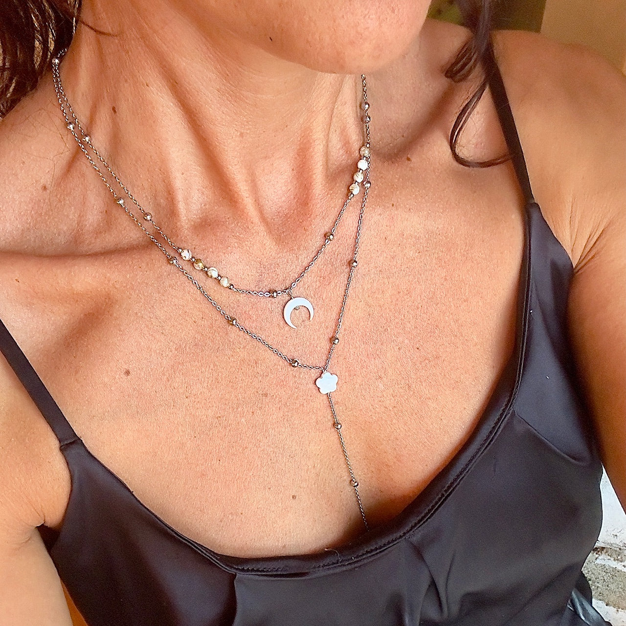 Collier Rosi (création argenté)