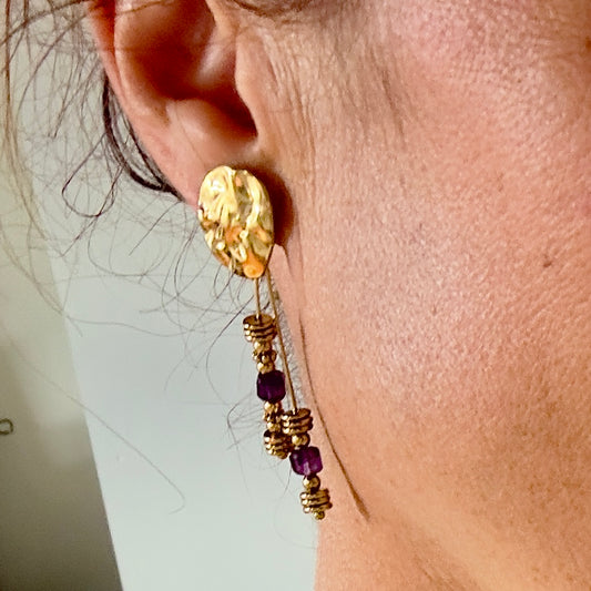 Boucles d'oreilles Véronique (création)