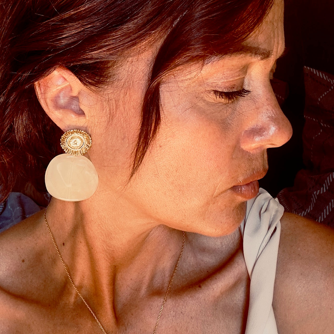 Boucles d'oreilles Ambre