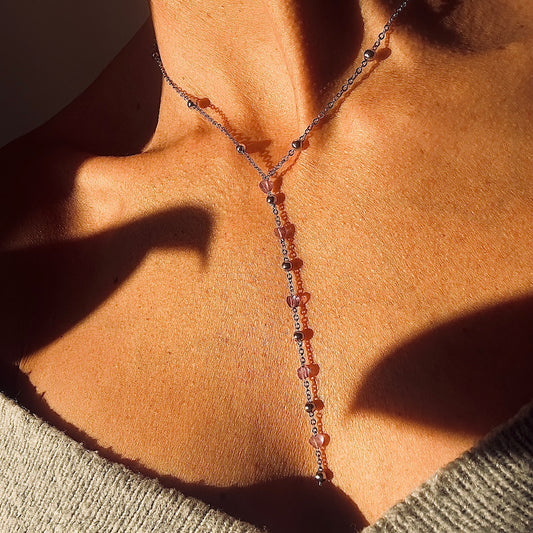 Collier Y Ati argenté (création)