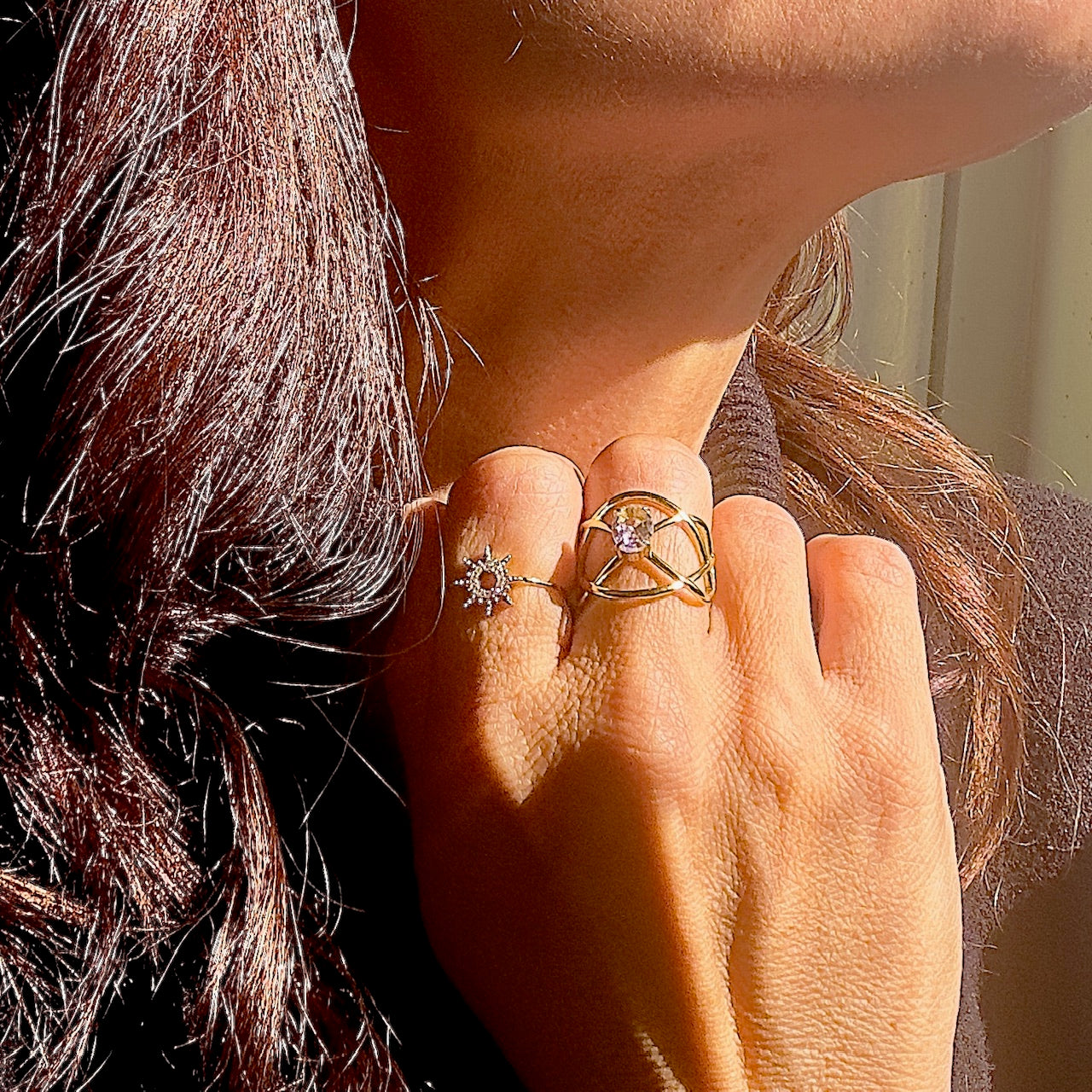 Bague Promesse argenté.