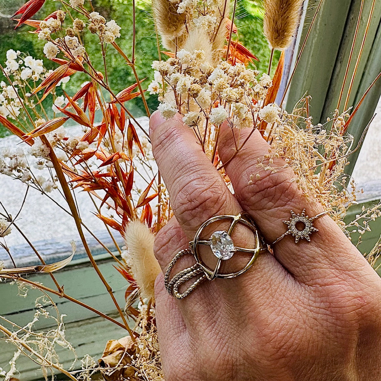 Bague Promesse argenté.