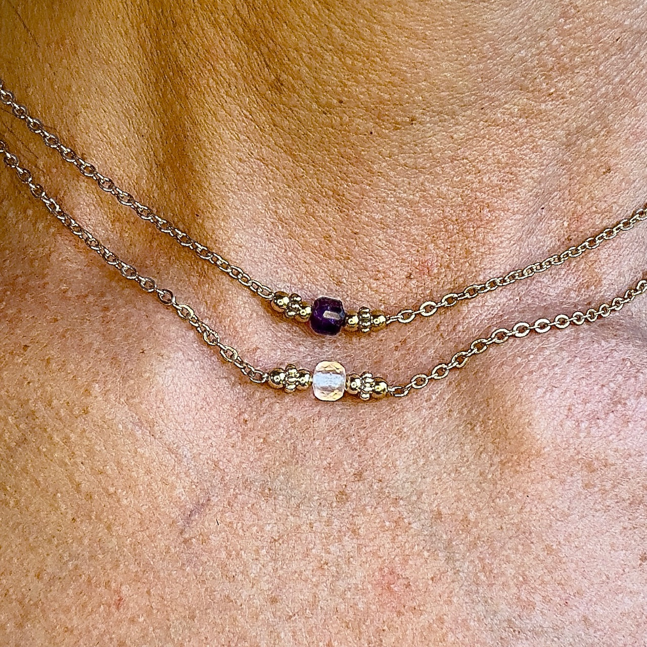 Collier Pauline argenté (création)