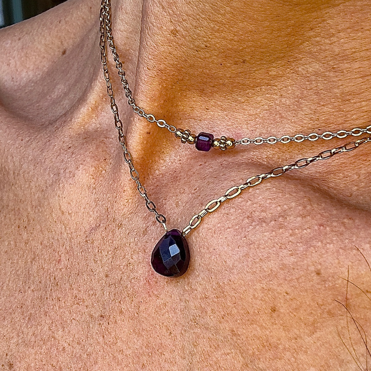 Collier Pauline argenté (création)