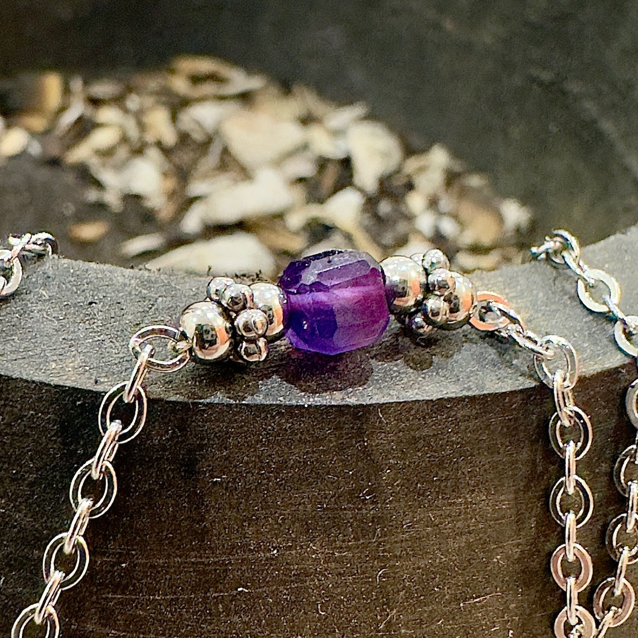 Collier Pauline argenté (création)