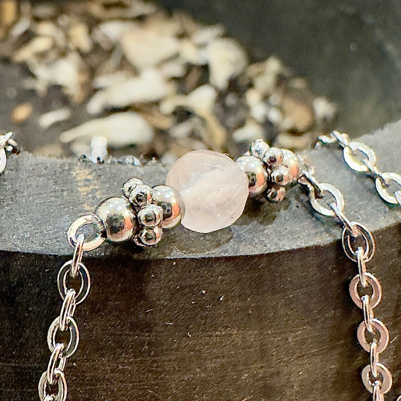 Collier Pauline argenté (création)