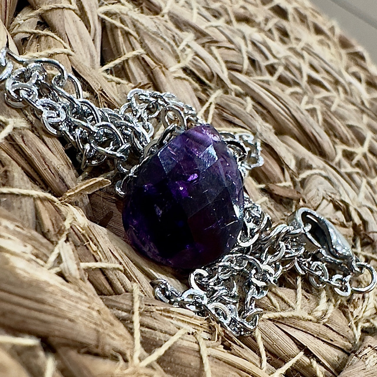 Collier Josette argenté (création)