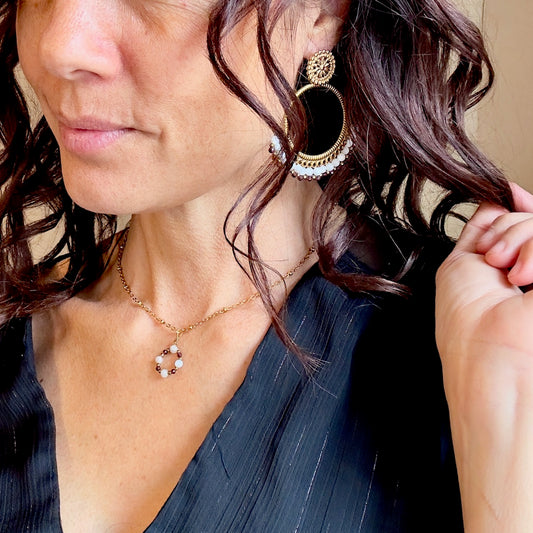 Boucles d'oreilles Najua (création)