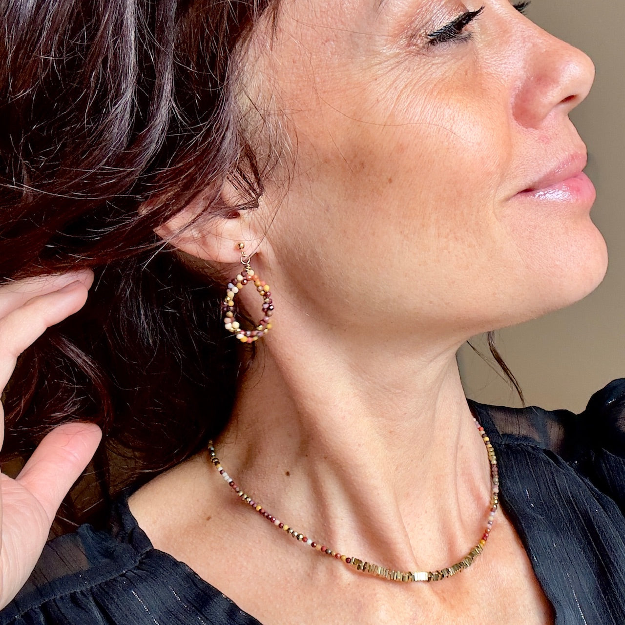 Boucles d'oreilles Rumy (création)