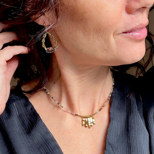 Boucles d'oreilles Abel (création)