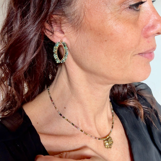 Boucles d'oreilles Naelle (création)