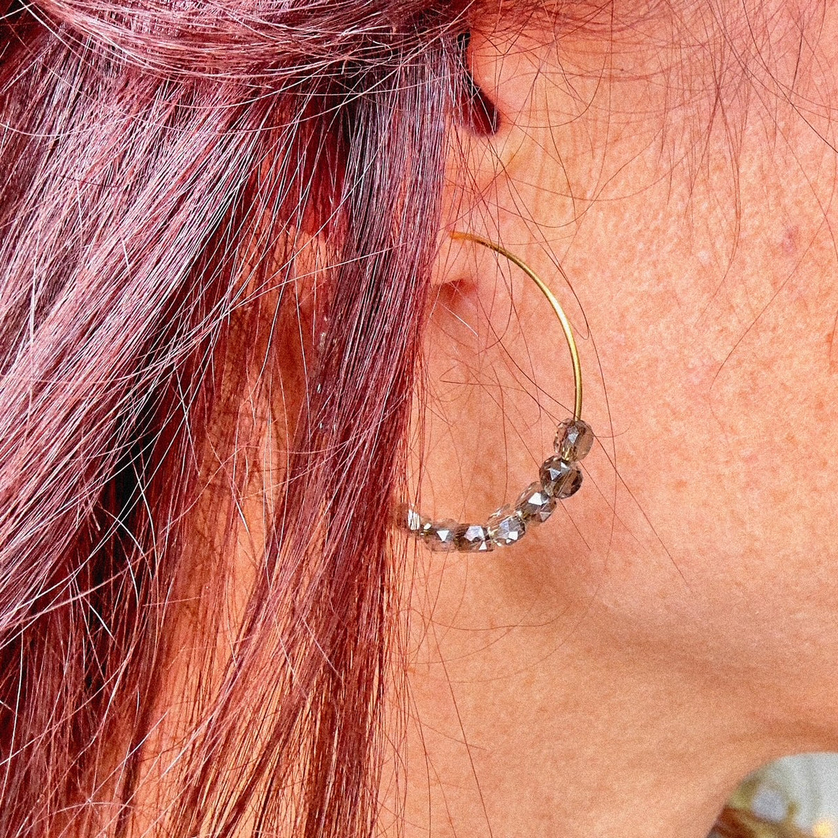 Boucles d'oreilles Meryl (création)