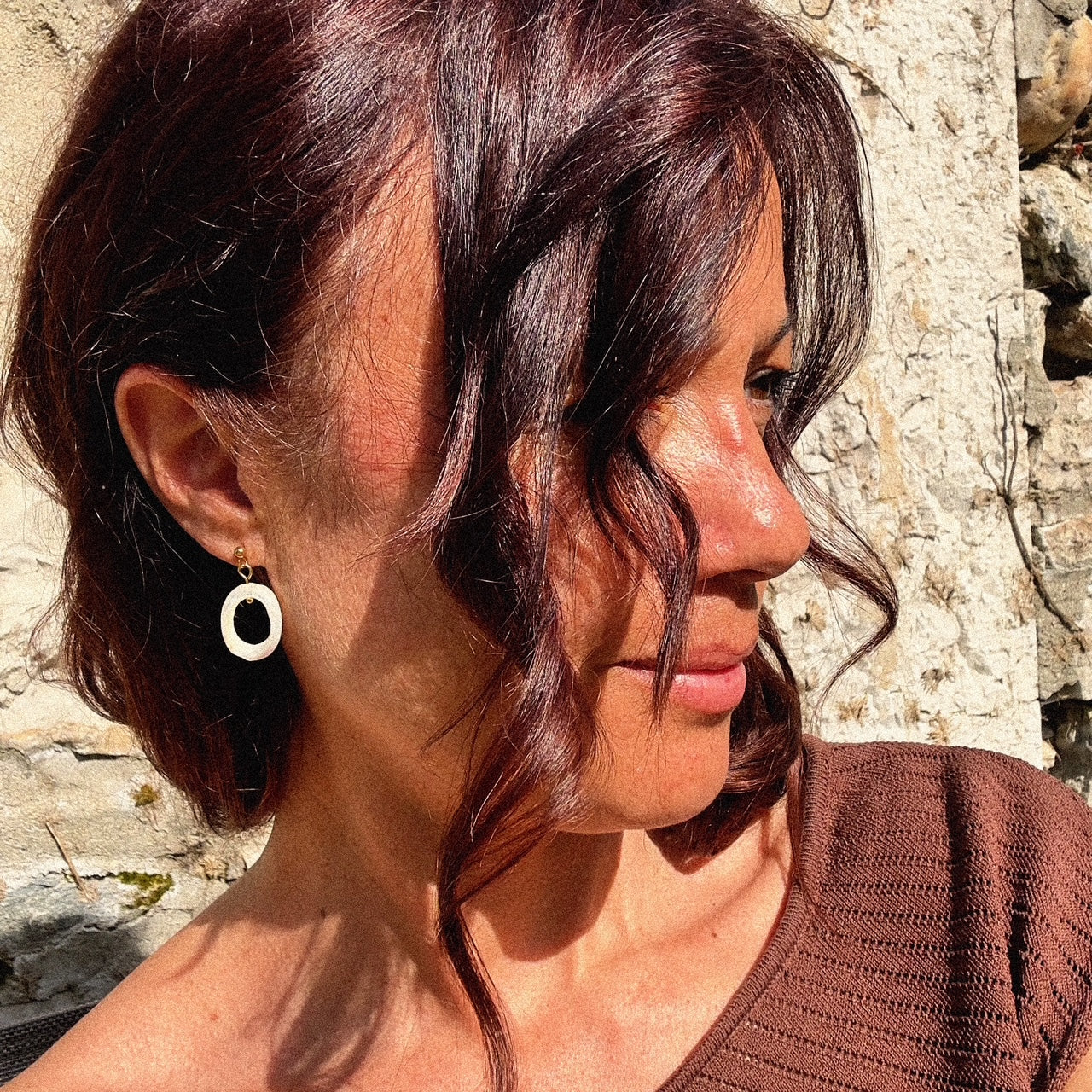 Boucles d'oreilles Lumi (création)